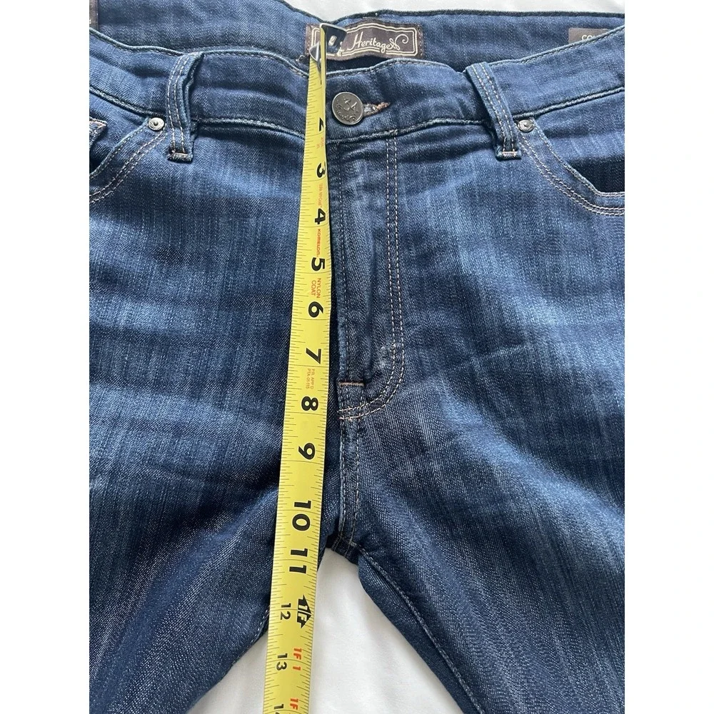 34 Heritage Courage Jeans 36x34 Mid Rise Straight Medium Dark Wash (139)
